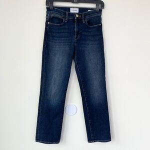 Frame Denim Dark Wash Le High Straight Jeans Style LHSTCT793 size 26